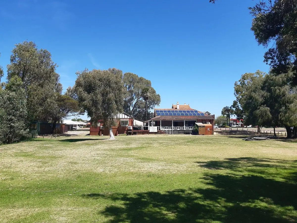 Atwell House community arts centre across the lawn on Canning Highway, Alfred Cove