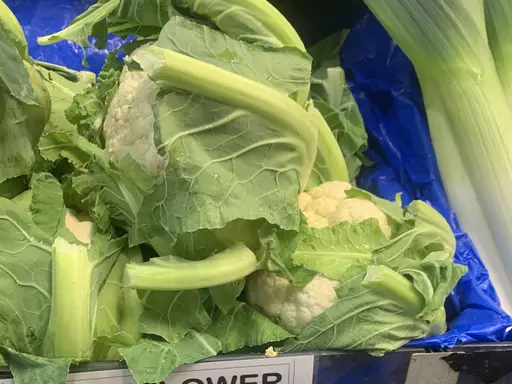 Whole cauliflower at The Fruit Basket