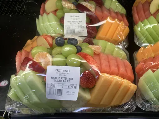 Mini fruit platter at The Fruit Basket