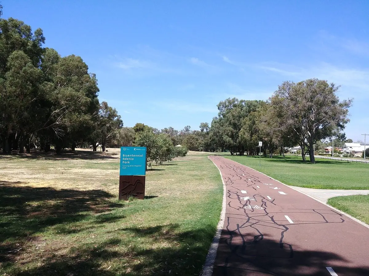 Walking path through Adenia Park in Riverton